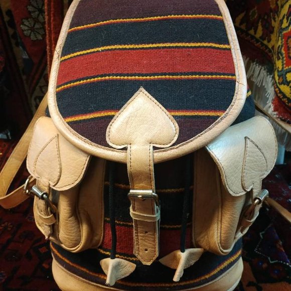 Handmade Eastern Europe Backpack, big bag leather - Picture 10 of 10